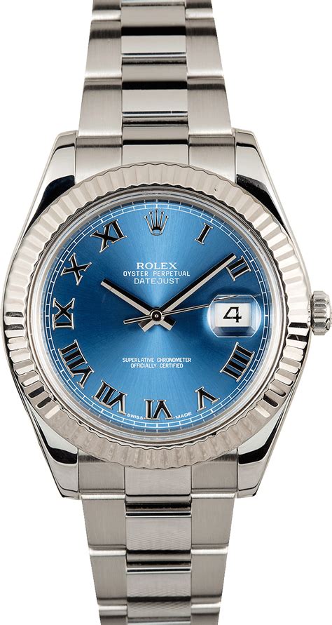 rolex oyster perpetual datejust ii blue roman|Rolex Datejust 41 reference numbers.